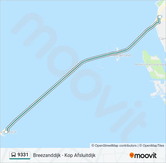 9331 Bus Line Map