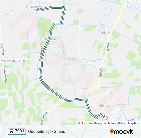 7901 Bus Line Map