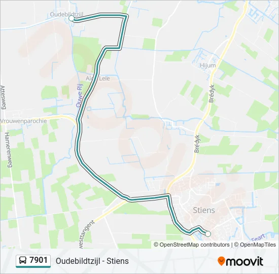 7901 Bus Line Map