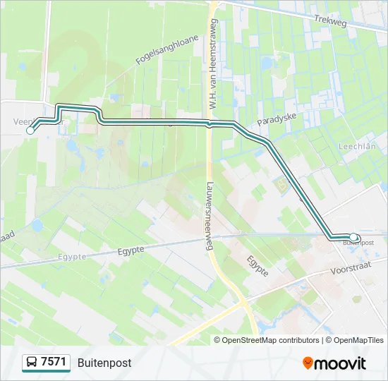 7571 Bus Line Map