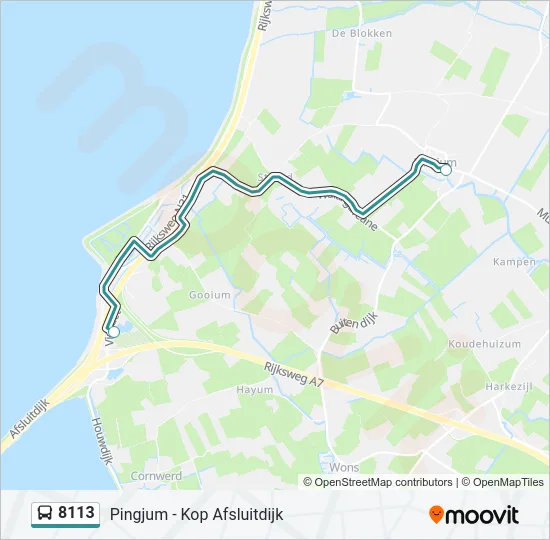 8113 Bus Line Map