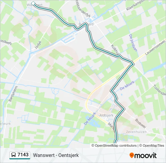 7143 Bus Line Map