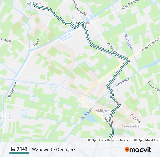 7143 Bus Line Map