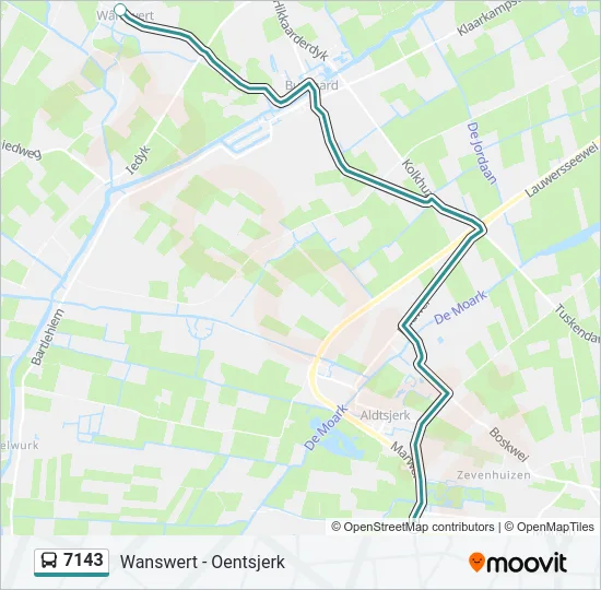7143 Bus Line Map