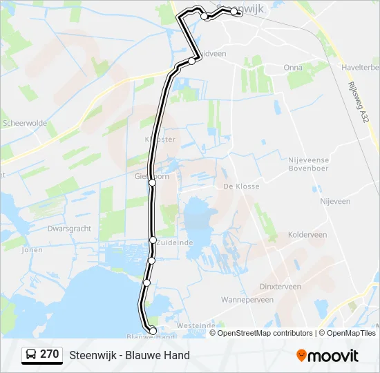 270 Bus Line Map