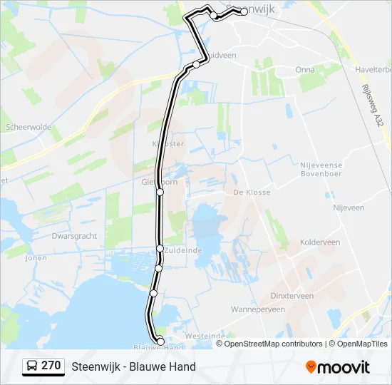 270 Bus Line Map