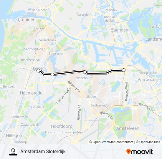 STOPBUS I.P.V. TREIN Train Line Map