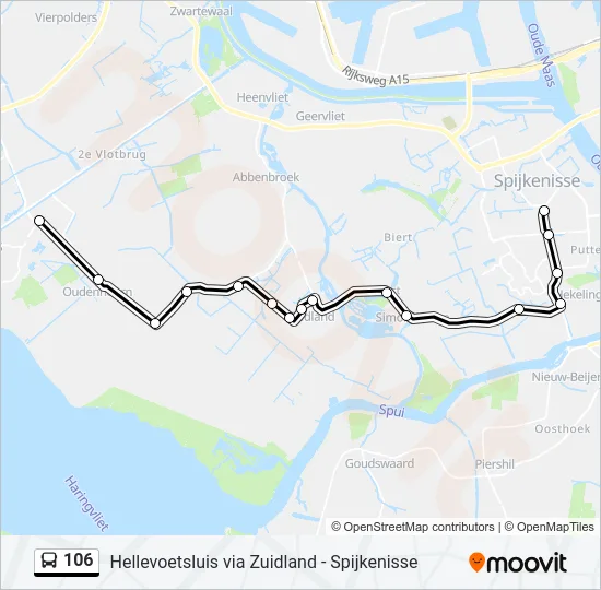 106 Bus Line Map