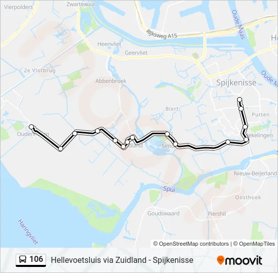 106 Bus Line Map