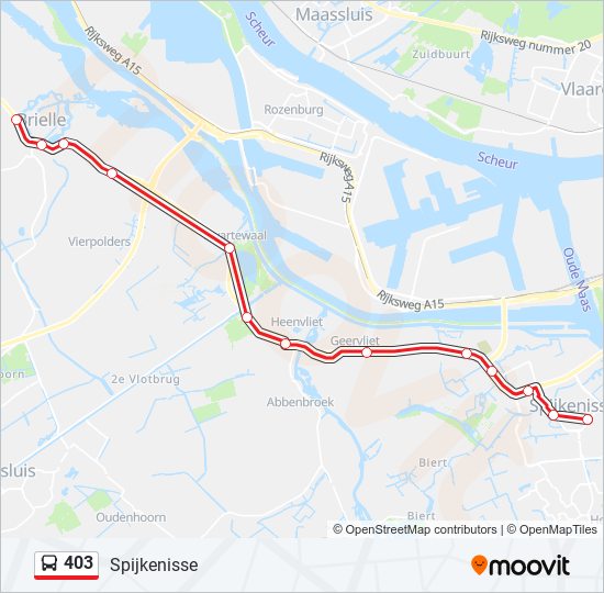 403 bus Line Map