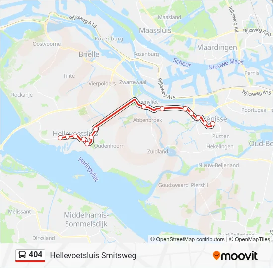 404 Bus Line Map
