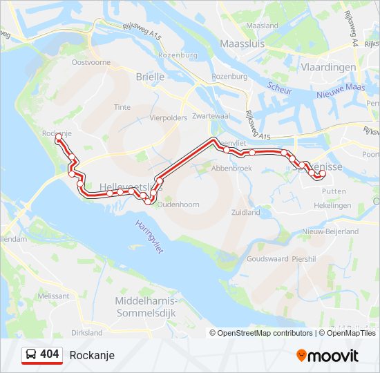 404 Bus Line Map