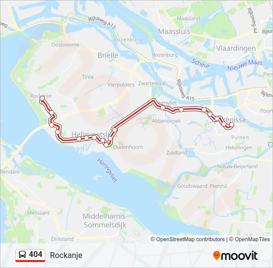 404 Bus Line Map