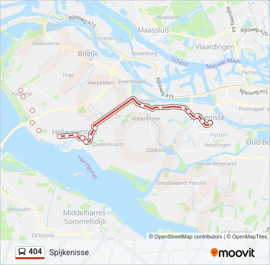 404 Bus Line Map