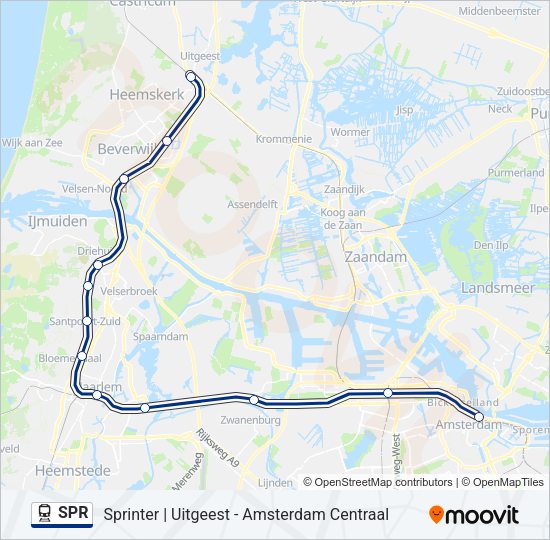 SPR Train Line Map