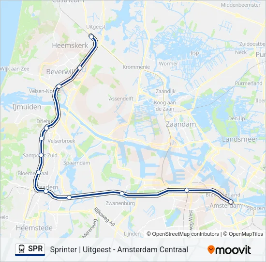 SPR Train Line Map