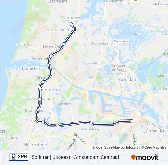 SPR Train Line Map