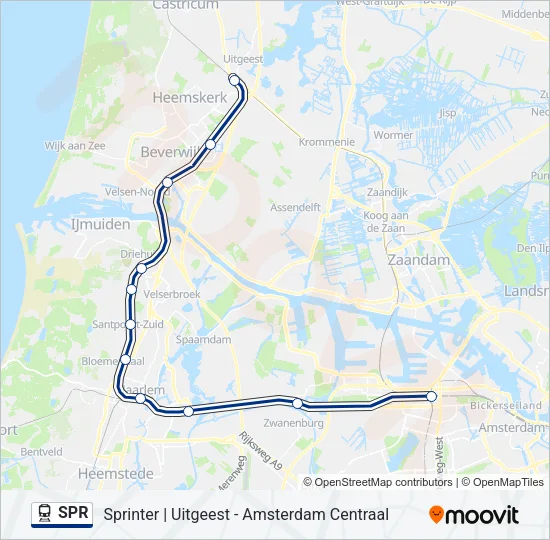 SPR Train Line Map
