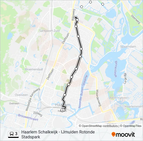 3 Bus Line Map