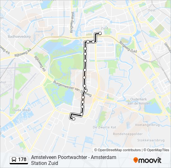 178 bus Line Map