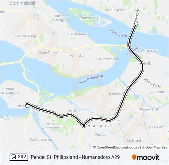 202 bus Line Map