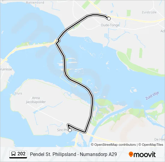 202 Bus Line Map