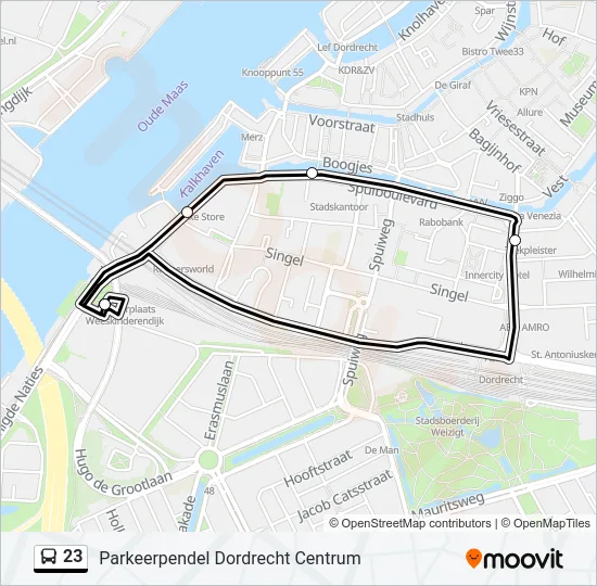 23 Bus Line Map