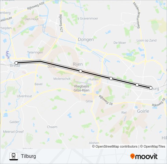 STOPBUS I.P.V. TREIN Train Line Map