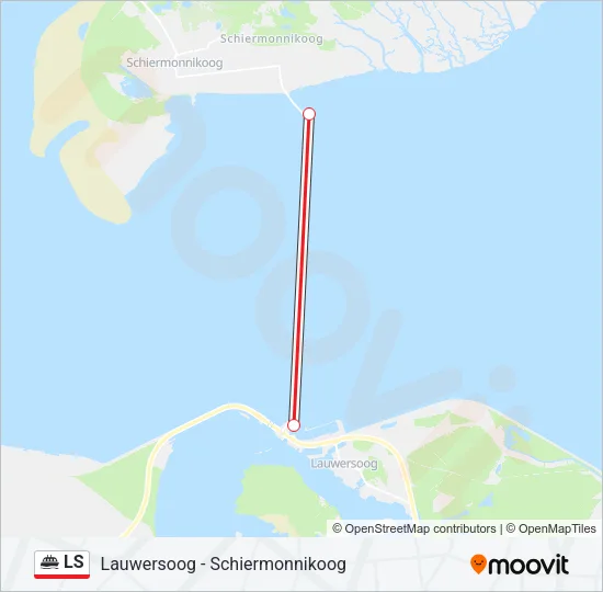 Veerboot LS lijnkaart