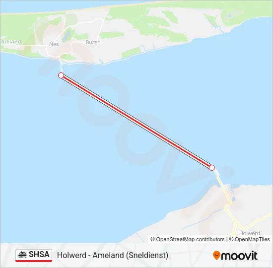 SHSA Ferry Line Map