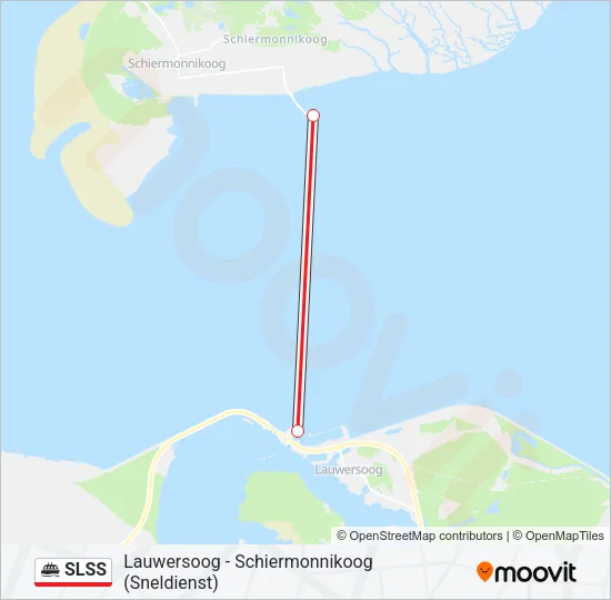 Veerboot SLSS lijnkaart