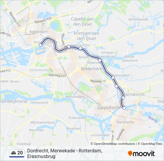 20 Ferry Line Map