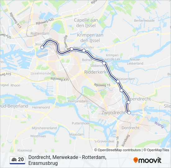 20 Ferry Line Map