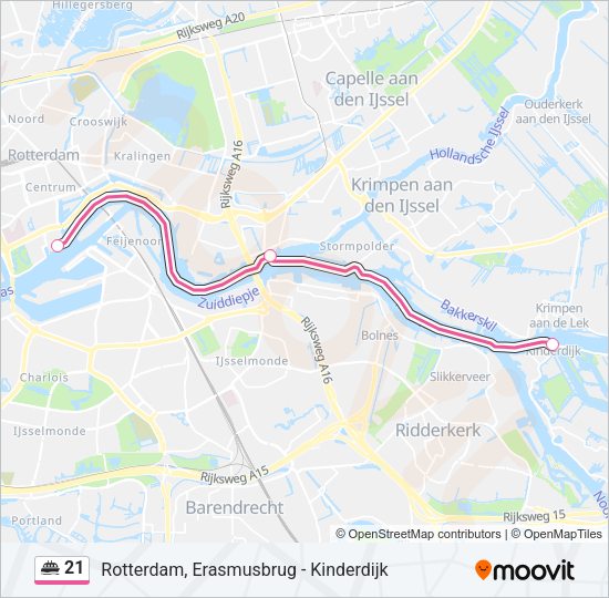 21 Ferry Line Map