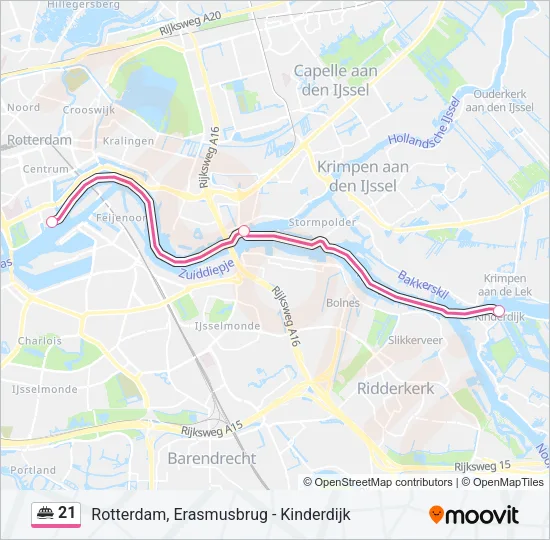 21 Ferry Line Map