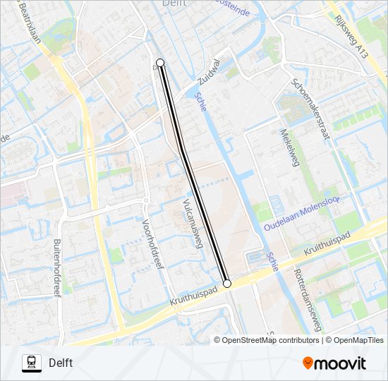 STOPBUS I.P.V. TREIN Train Line Map