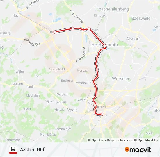 STOPBUS I.P.V. TREIN  Line Map