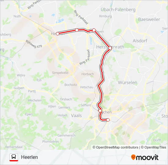 STOPBUS I.P.V. TREIN  Line Map