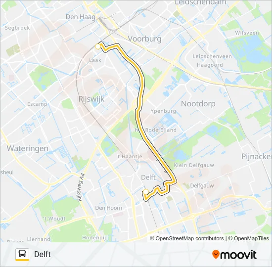 SNELBUS I.P.V. TREIN Bus Line Map