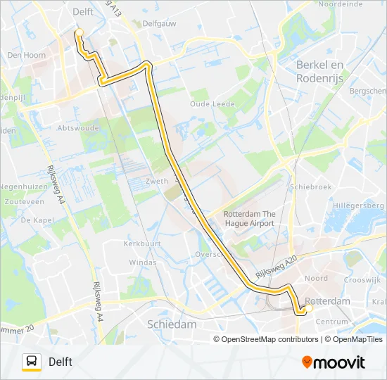 SNELBUS I.P.V. TREIN Bus Line Map