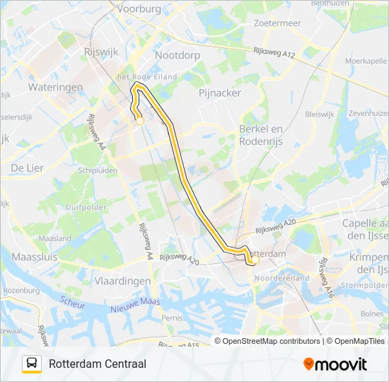SNELBUS I.P.V. TREIN Bus Line Map