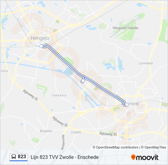 823 Bus Line Map