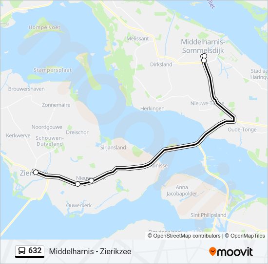 632 Bus Line Map