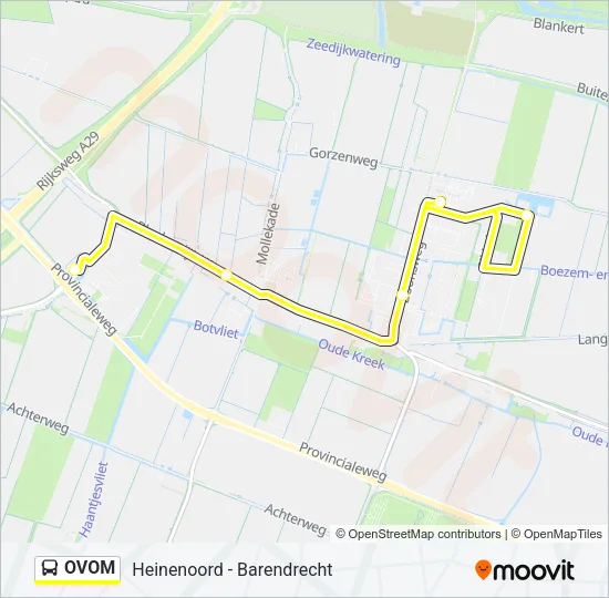 OVOM Bus Line Map
