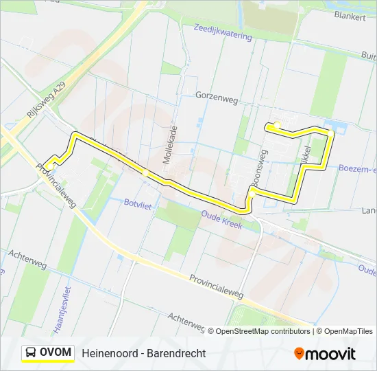 OVOM Bus Line Map