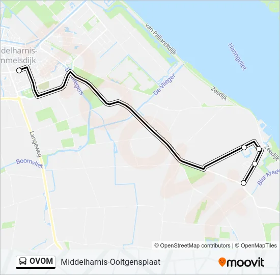 OVOM Bus Line Map