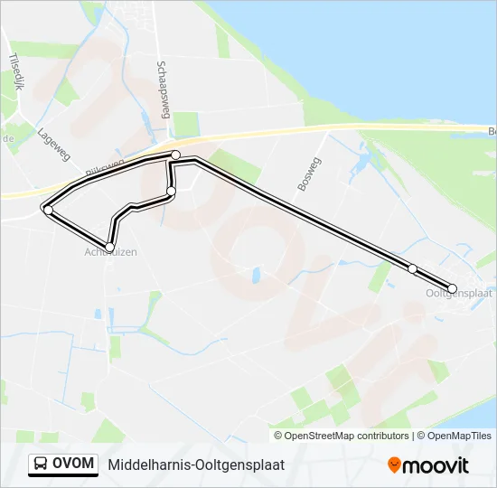 OVOM Bus Line Map