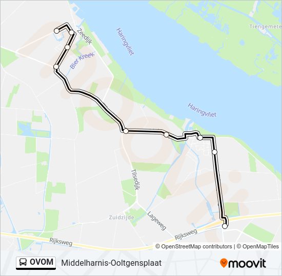 OVOM Bus Line Map
