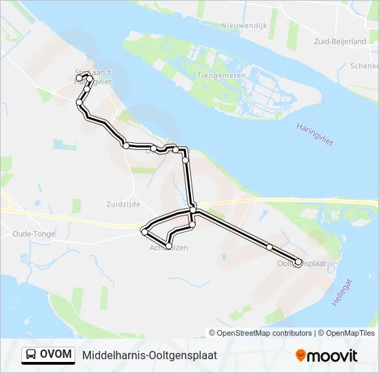 OVOM Bus Line Map