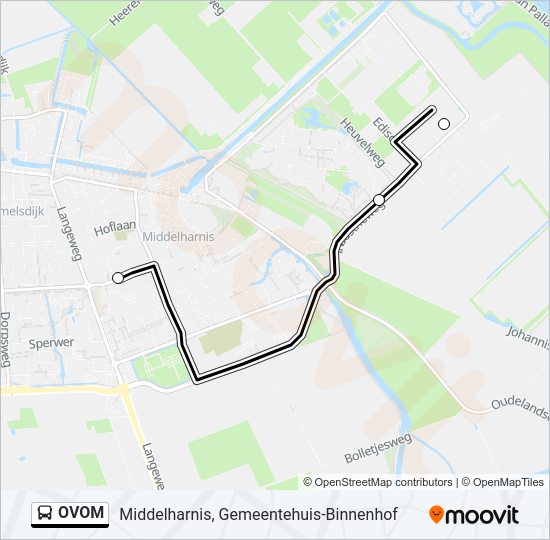 OVOM Bus Line Map